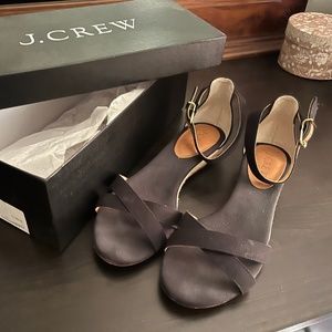 J Crew Espadrilles, Black, Size 7